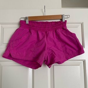 HOT PINK LULU LEMON SHORTS